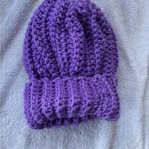 Hand-crocheted beanie